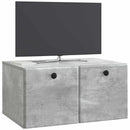 Væghængt TV-skab 59,5 x 41 x 30 cm Betongrå Konstrueret træ