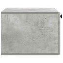 Væghængt TV-skab 59,5 x 41 x 30 cm Betongrå Konstrueret træ