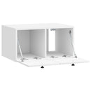 Væghængt TV-skab 59,5 x 41 x 30 cm Hvid højglans
