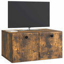 Væghængt TV-skab 59,5 x 41 x 30 cm Røget eg Konstrueret træ
