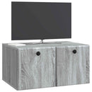 Væghængt TV-skab 59,5 x 41 x 30 cm Grå Sonoma Konstrueret træ