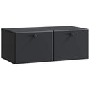 Væghængt TV-skab 78,5 x 41 x 30 cm Sort Konstrueret træ
