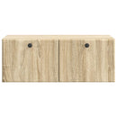 Væghængt TV-skab 78,5 x 41 x 30 cm Sonoma-eg Konstrueret træ