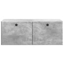 Væghængt TV-skab 78,5 x 41 x 30 cm Betongrå Konstrueret træ