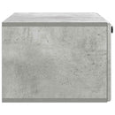 Væghængt TV-skab 78,5 x 41 x 30 cm Betongrå Konstrueret træ