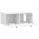 Væghængt TV-skab 78,5 x 41 x 30 cm Hvid højglans