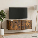 Væghængt TV-skab 78,5 x 41 x 30 cm Røget eg Konstrueret træ