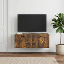 Væghængt TV-skab 78,5 x 41 x 30 cm Røget eg Konstrueret træ