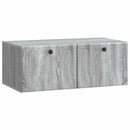 Væghængt TV-skab 78,5 x 41 x 30 cm Grå Sonoma Konstrueret træ