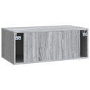 Væghængt TV-skab 78,5 x 41 x 30 cm Grå Sonoma Konstrueret træ