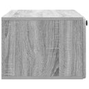 Væghængt TV-skab 78,5 x 41 x 30 cm Grå Sonoma Konstrueret træ