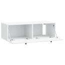 Væghængt TV-skab 98 x 41 x 30 cm Hvid Konstrueret træ