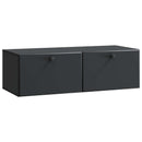 Væghængt TV-skab 98 x 41 x 30 cm Sort Konstrueret træ