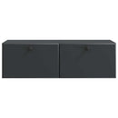 Væghængt TV-skab 98 x 41 x 30 cm Sort Konstrueret træ