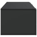 Væghængt TV-skab 98 x 41 x 30 cm Sort Konstrueret træ