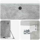 Væghængt TV-skab 98 x 41 x 30 cm Betongrå Konstrueret træ