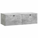 Væghængt TV-skab 98 x 41 x 30 cm Betongrå Konstrueret træ