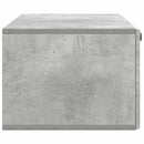 Væghængt TV-skab 98 x 41 x 30 cm Betongrå Konstrueret træ