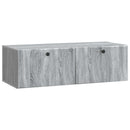 Væghængt TV-skab 98 x 41 x 30 cm Grå Sonoma Konstrueret træ