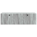 Væghængt TV-skab 98 x 41 x 30 cm Grå Sonoma Konstrueret træ