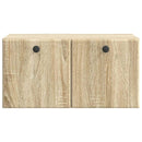 Væghængt TV-skab 59,5 x 31 x 30 cm Sonoma-eg Konstrueret træ