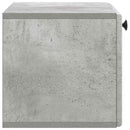 Væghængt TV-skab 59,5 x 31 x 30 cm Betongrå Konstrueret træ