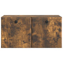 Væghængt TV-skab 59,5 x 31 x 30 cm Røget eg Konstrueret træ