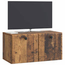Væghængt TV-skab 59,5 x 31 x 30 cm Gammelt træ Konstrueret træ
