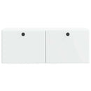 Væghængt TV-skab 78,5 x 31 x 30 cm Hvid Konstrueret træ