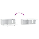 Væghængt TV-skab 78,5 x 31 x 30 cm Hvid Konstrueret træ