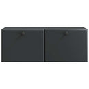 Væghængt TV-skab 78,5 x 31 x 30 cm Sort Konstrueret træ