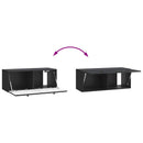 Væghængt TV-skab 78,5 x 31 x 30 cm Sort Konstrueret træ