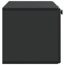 Væghængt TV-skab 78,5 x 31 x 30 cm Sort Konstrueret træ