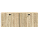 Væghængt TV-skab 78,5 x 31 x 30 cm Sonoma-eg Konstrueret træ