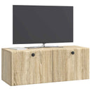 Væghængt TV-skab 78,5 x 31 x 30 cm Sonoma-eg Konstrueret træ