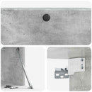 Væghængt TV-skab 78,5 x 31 x 30 cm Betongrå Konstrueret træ