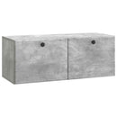 Væghængt TV-skab 78,5 x 31 x 30 cm Betongrå Konstrueret træ