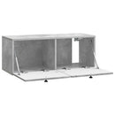 Væghængt TV-skab 78,5 x 31 x 30 cm Betongrå Konstrueret træ