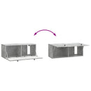 Væghængt TV-skab 78,5 x 31 x 30 cm Betongrå Konstrueret træ