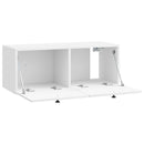Væghængt TV-skab 78,5 x 31 x 30 cm Hvid højglans