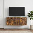 Væghængt TV-skab 78,5 x 31 x 30 cm Røget eg Konstrueret træ