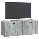 Væghængt TV-skab 78,5 x 31 x 30 cm Grå Sonoma Konstrueret træ