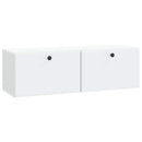 Væghængt TV-skab 98 x 31 x 30 cm Hvid Konstrueret træ
