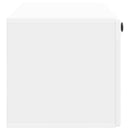 Væghængt TV-skab 98 x 31 x 30 cm Hvid Konstrueret træ