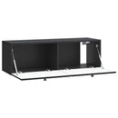 Væghængt TV-skab 98 x 31 x 30 cm Sort Konstrueret træ