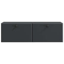 Væghængt TV-skab 98 x 31 x 30 cm Sort Konstrueret træ