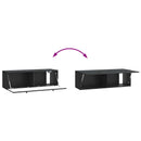 Væghængt TV-skab 98 x 31 x 30 cm Sort Konstrueret træ