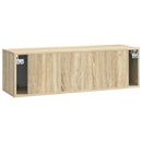 Væghængt TV-skab 98 x 31 x 30 cm Sonoma-eg Konstrueret træ