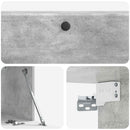 Væghængt TV-skab 98 x 31 x 30 cm Betongrå Konstrueret træ