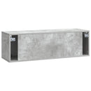 Væghængt TV-skab 98 x 31 x 30 cm Betongrå Konstrueret træ